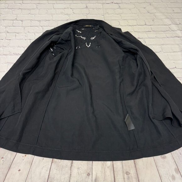 Kobi Halperin Women Open Front Blazer Jacket Size Medium Tencel Linen C024 -6 - Picture 10 of 16